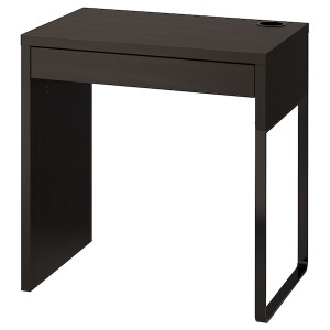 IKEA MICKE Desk, 28 3/4x19 5/8 in Black / Brown, Ikea Outlet | 0781BZYER