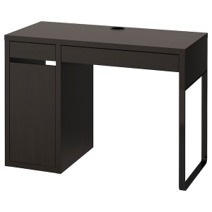 IKEA MICKE Desk, black-brown, 41 3/8x19 5/8 in. Learn more!, Ikea Outlet | 8340AJKON