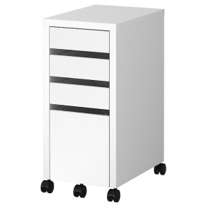 IKEA MICKE Drawer unit/drop file storage, 13 3/4x29 1/2 in White, Ikea Outlet | 9725XOSPZ