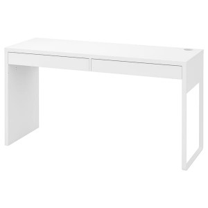 IKEA MICKE desk, 55 7/8x19 5/8 in White, Ikea Outlet | 6018NDKGL