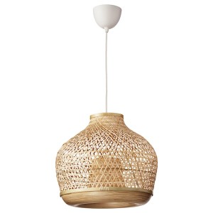 IKEA MISTERHULT Pendant lamp, bamboo, 18 in, Ikea Outlet | 1432UPZNI
