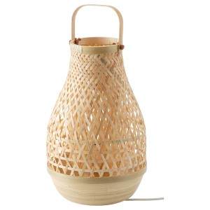 IKEA MISTERHULT table lamp, bamboo/handmade, 14 in, Ikea Outlet | 1845FMISE