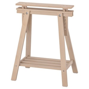 IKEA MITTBACK trestle, birch, 22 7/8x27 1/2/36 5/8 in, Ikea Outlet | 6758BVMES