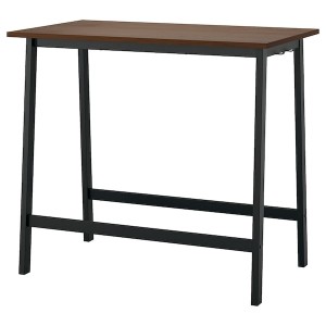IKEA MITTZON conference table, 47 1/4x26 3/4x41 3/8 in Walnut Veneer / Black, Ikea Outlet | 2374EURMI