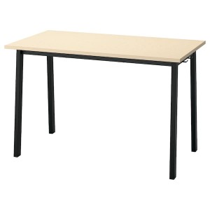 IKEA MITTZON conference table, 47 1/4x26 3/4x29 1/2 in Birch Veneer / Black, Ikea Outlet | 3896MPTOD
