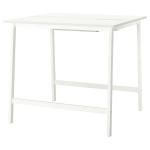 IKEA MITTZON conference table, 47 1/4x42 1/2x41 3/8 in White, Ikea Outlet | 0932IXGMN