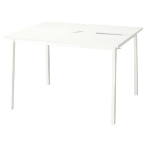 IKEA MITTZON conference table, 47 1/4x42 1/2x29 1/2 in White, Ikea Outlet | 0793HFTLC
