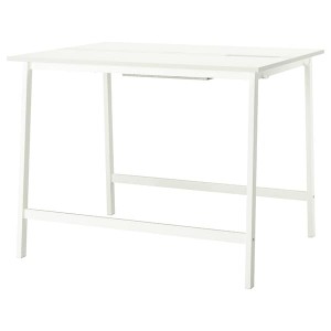 IKEA MITTZON conference table, 55 1/8x42 1/2x41 3/8 in White, Ikea Outlet | 5280PMONY