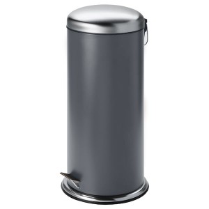 IKEA MJÖSA pedal bin, dark gray, 8 gallon, Ikea Outlet | 0928XYERO