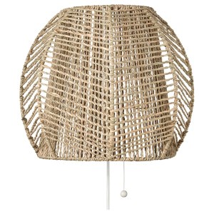 IKEA MÅNALG wall lamp, sedge/handmade, Ikea Outlet | 9512JFORC