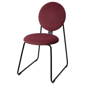 IKEA MÅNHULT chair Black / Hakebo Deep Red, Ikea Outlet | 6178UCSNF