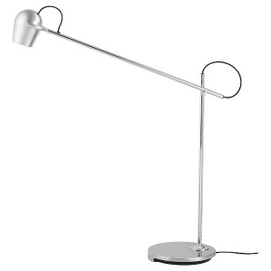 IKEA MODERMOLN work lamp with LED bulb, chrome plated, Ikea Outlet | 1903FGLCQ
