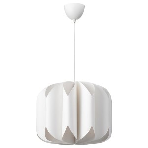 IKEA MOJNA / HEMMA pendant lamp, white, 19 in, Ikea Outlet | 2370NVAYS