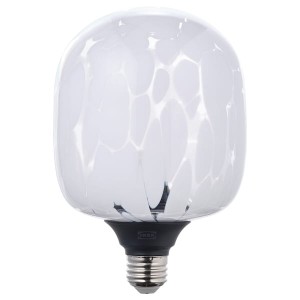 IKEA MOLNART LED bulb E26 240 lumen, tube-shaped white/clear glass, 5 in, Ikea Outlet | 1945UEWHL