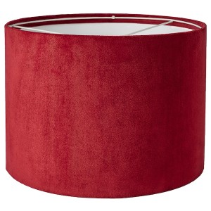 IKEA MOLNSKIKT lamp shade, dark red velvet, 13 in, Ikea Outlet | 0369VZBHN