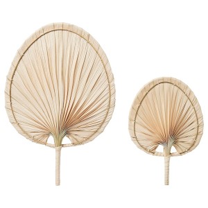 IKEA MOLNSKOG wall decoration, set of 2, palm leaf handmade, Ikea Outlet | 5924GJNUB