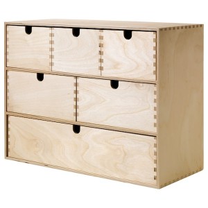 IKEA MOPPE mini storage chest, birch plywood, 16 ½x7x12 5/8 in, Ikea Outlet | 4013VBOTR