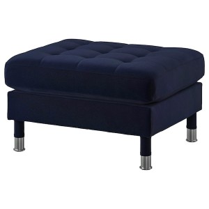 IKEA MORABO ottoman Djuparp Dark Blue / Metal, Ikea Outlet | 4965LGFZD