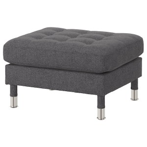 IKEA MORABO ottoman Gunnared Dark Gray / Metal, Ikea Outlet | 3507LWKIF