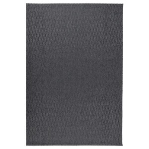 IKEA MORUM Rug flatwoven, indoor/outdoor dark gray, 6 ' 7 inx9 ' 10 in Indoor / Outdoor Dark Gray, Ikea Outlet | 8150ESZBL