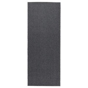 IKEA MORUM Rug flatwoven, in/outdoor, indoor/outdoor dark gray, Ikea Outlet | 1367ANZWB