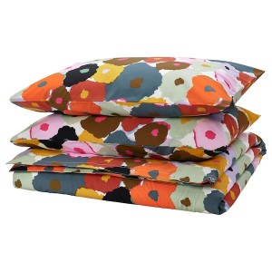 IKEA MURREVA duvet cover and pillowcase(s), Full/Queen (Double/Queen) Multicolor / Floral Pattern, Ikea Outlet | 8324YKIXC
