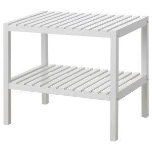 IKEA MUSKAN bench, white, 22 7/8x15 in, Ikea Outlet | 0543IHWUN