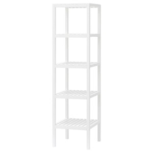 IKEA MUSKAN shelf unit, 14 5/8x55 1/8 in White, Ikea Outlet | 9137UQEYW