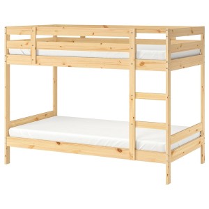 IKEA MYDAL bunk bed frame, Twin Pine, Ikea Outlet | 0892SBLYM