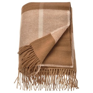 IKEA MYRULL throw, 51x67 in Light Brown, Ikea Outlet | 2980OSIDL