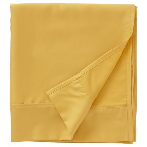 IKEA NATTJASMIN flat sheet, Queen Yellow, Ikea Outlet | 5230UKNCQ