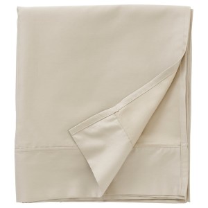 IKEA NATTJASMIN flat sheet, Twin Light Beige, Ikea Outlet | 1206JHBAP