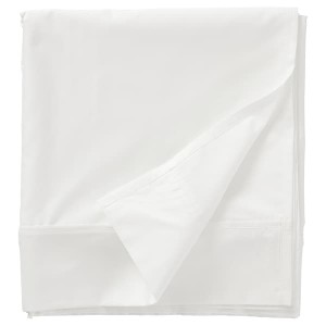 IKEA NATTJASMIN flat sheet, Twin White, Ikea Outlet | 9620BYLHV