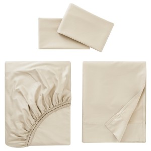 IKEA NATTJASMIN sheet set, Queen Light Beige, Ikea Outlet | 3852WGMIP