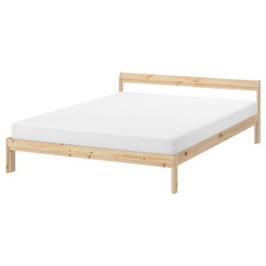 IKEA NEIDEN bed frame, Full Pine / Luröy, Ikea Outlet | 8049SCMED