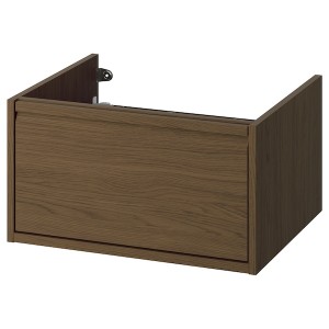 IKEA ÄNGSJÖN Bathroom vanity with drawer, 24x21x13 1/8 in Brown Oak Effect, Ikea Outlet | 8641WBAFV