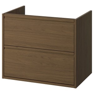 IKEA ÄNGSJÖN Bathroom vanity with drawers, 30x21x25 1/8 in Brown Oak Effect, Ikea Outlet | 7548XEITO