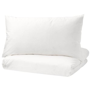 IKEA ÄNGSLILJA duvet cover and pillowcase(s), King White, Ikea Outlet | 2053OXBJZ