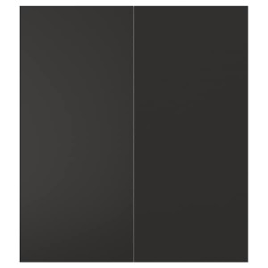 IKEA NICKEBO 2-p door/corner base cabinet set, matte anthracite, 13x30 in, Ikea Outlet | 1854CYOVK