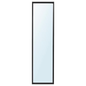 IKEA NISSEDAL mirror, 15 3/4x59 in Black, Ikea Outlet | 0529ATMDU