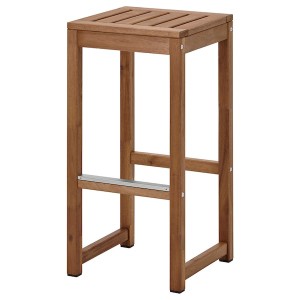 IKEA NÄMMARÖ bar stool, outdoor, light brown stained, Ikea Outlet | 8547PNSOR