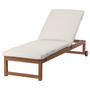 IKEA NÄMMARÖ chaise Outdoor Light Brown Stained / Frösön / Duvholmen Beige, Ikea Outlet | 8135XEJVT