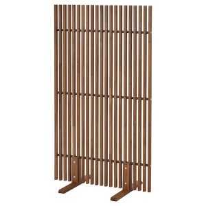 IKEA NÄMMARÖ privacy screen, light brown stained indoor/outdoor, 55 1/8x31 1/2x19 5/8 in, Ikea Outlet | 4079MGQVL