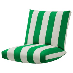IKEA ÖNNESTAD cushion set armchair Green / White / Radbyn, Ikea Outlet | 8569MVSBP