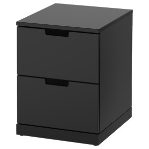 IKEA NORDLI 2-drawer chest, 15 3/4x21 1/4 in Anthracite, Ikea Outlet | 4502MUBFL
