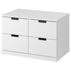 IKEA NORDLI 4-drawer dresser, 31 1/2x20 7/8 in White, Ikea Outlet | 2657HKZQB