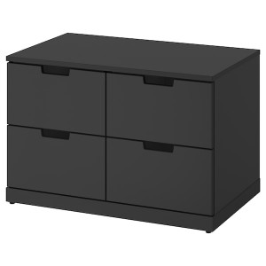 IKEA NORDLI 4-drawer dresser, 31 1/2x20 7/8 in Anthracite, Ikea Outlet | 6740ABIVY