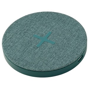 IKEA NORDMÄRKE wireless charger Textile / Green, Ikea Outlet | 6297VMUXW