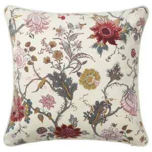 IKEA NÄSSELKLOCKA cushion cover, off-white/floral pattern, 20x20 in, Ikea Outlet | 5947VNCUW