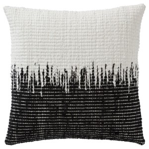 IKEA NÄSSELMAL cushion cover, handmade/black/white, 20x20 in, Ikea Outlet | 3172FVLCU